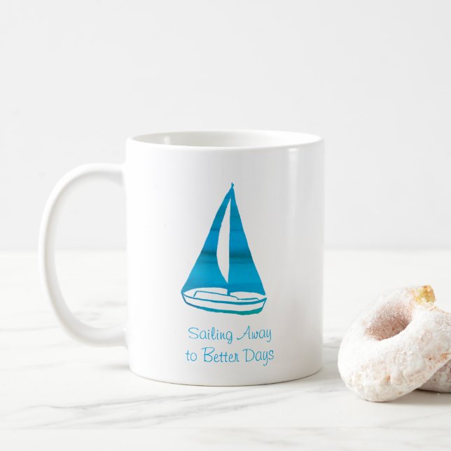 Personalized Sailboat Mug (With Donut)