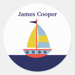 Personalized Sailboat Stickers