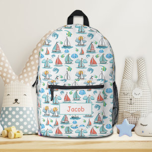 Personalized Sailing Boat Backpack