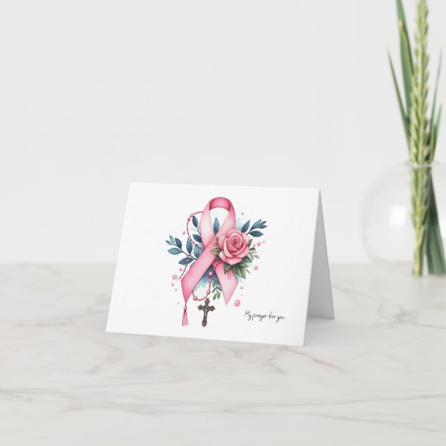 Personalized Saint Agatha Rosary Prayer Card (Front)