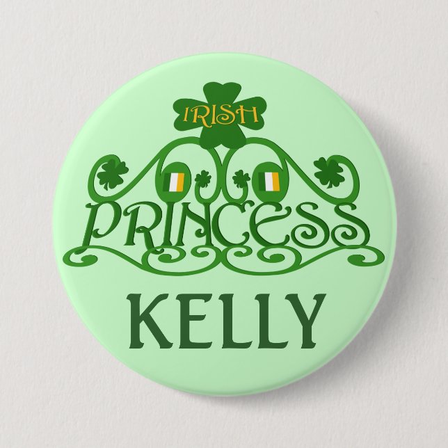 Personalized Saint Patrick's Day Irish Button (Front)