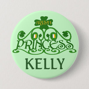 Personalized Saint Patrick's Day Irish Button