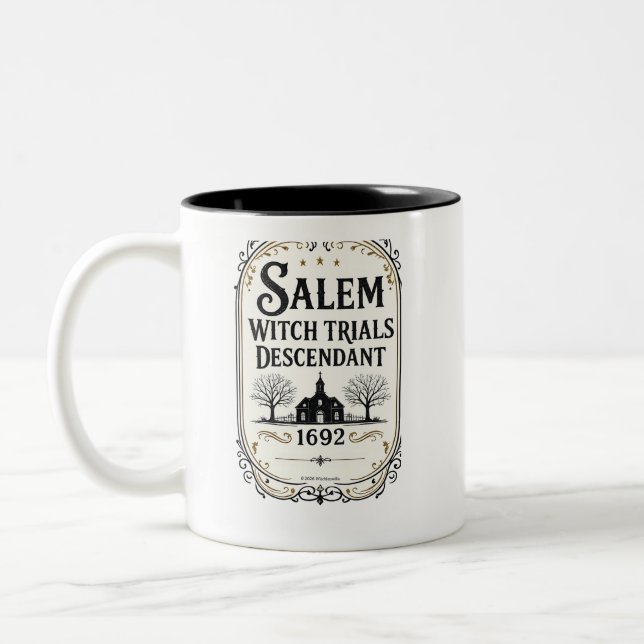 Personalized Salem Witch Trials Descendant Mug (Left)