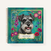 Personalized Salt & Pepper Schnauzer Notebook