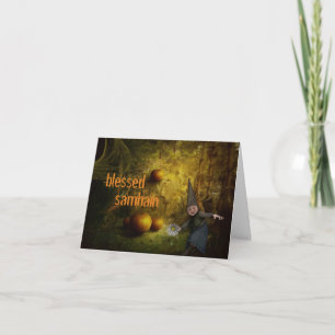 Personalized samhain greeting card