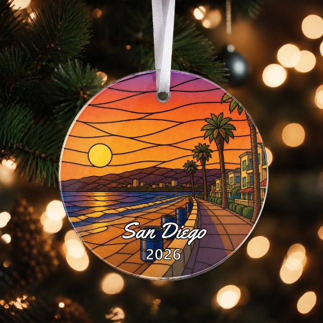 Personalized San Diego Acrylic Ornament, Custom Ca Ornament (Creator Uploaded)