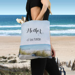 Personalized Sand Dunes and Beach Tote Bag<br><div class="desc">A modern designer bag featuring a coastal scene with sand dunes overlooking a beach and ocean. Beautiful for a beach wedding or for anyone who loves the beach! Recommended in medium size.</div>