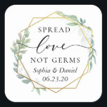 Personalized Sanitizer Labels<br><div class="desc">Create your own sanitizer favours with these cute "Spread Love Not Germs" personalized labels. Perfect for bridal showers,  bachelorette parties,  bridesmaids bags,  and wedding day!</div>