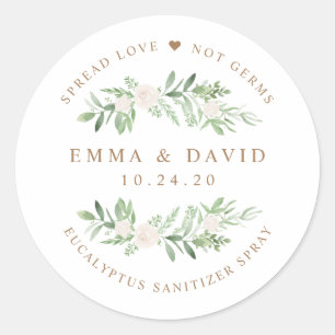 Personalized Sanitizer Sticker Labels
