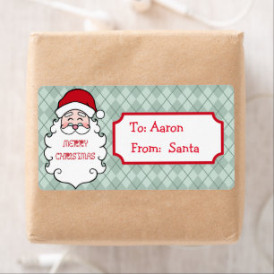Personalized Santa Christmas Gift Tags