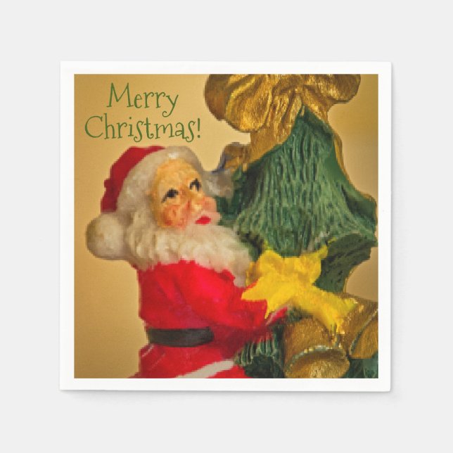 Personalized Santa Christmas Napkin (Front)