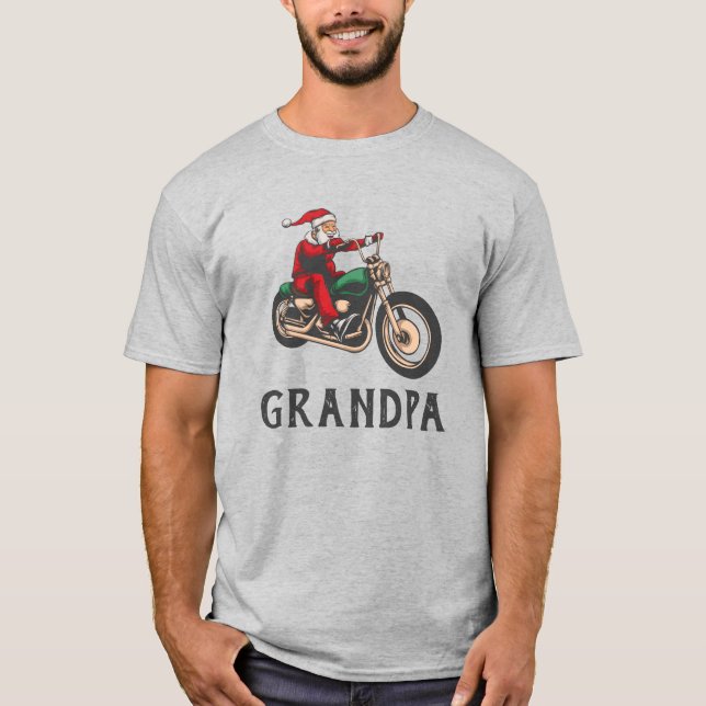 Personalized Santa Christmas Rider Family T-Shirt (Front)