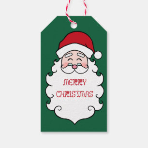 Personalized Santa Claus Christmas Gift Tags