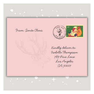 Personalized Santa Claus Envelope for Kids