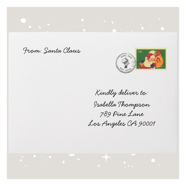 Personalized Santa Claus Envelope for Kids' Letter (Personalized Santa Claus Envelope for Kids' Letter)