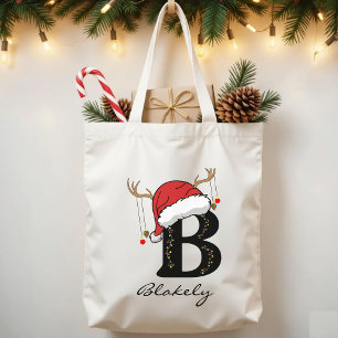 Personalized Santa Claus Tote for Mom or Grandma Bag