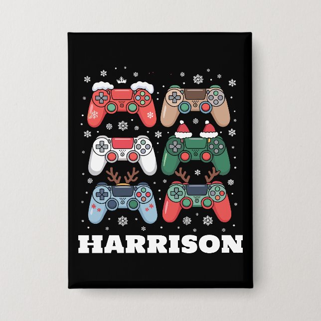 Personalized Santa Gaming Controller Gamer Xmas (Front)