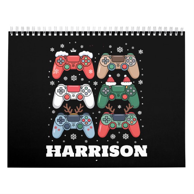 Personalized Santa Gaming Controller Gamer Xmas Calendar (Cover)