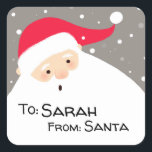 Personalized Santa Gift Tags<br><div class="desc">Help disguise your handwriting by using these personalized 'from Santa' gift tag stickers.</div>