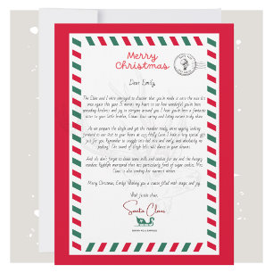  Personalized Santa Letter Card for Kids