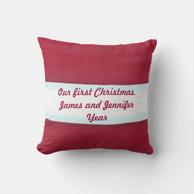Personalized Santa Waist Christmas Pillow (Front)
