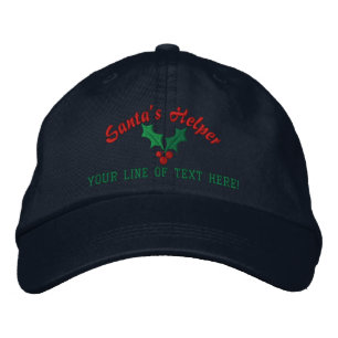 Personalized Santa's Helper Embroidered Hat