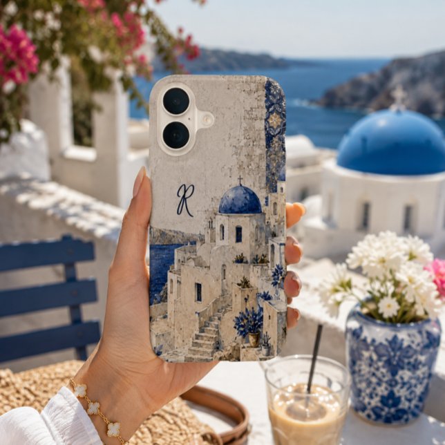 Personalized Santorini Greece  iPhone 16 Case (Creator Uploaded)