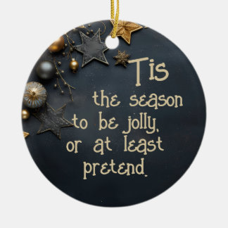 Personalized Sarcastic Christmas Ornament 