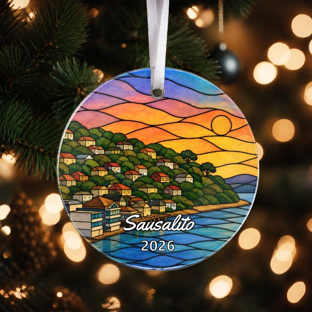 Personalized Sausalito Acrylic Ornament, Custom Ca Ornament (Creator Uploaded)