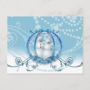 Personalized Save The Date Card Winter Wedding