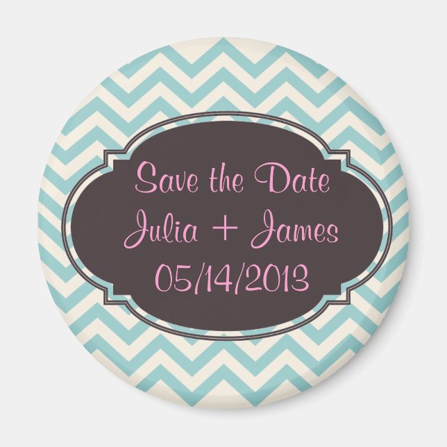 Personalized Save the Date Magnets (Front)