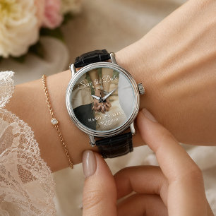 Personalized Save the Date Photo Wedding Favour Watch