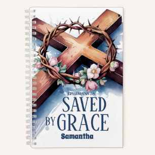 Personalized Saved By Grace Christian Journal