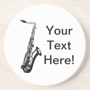 Personalized Saxophone Coaster