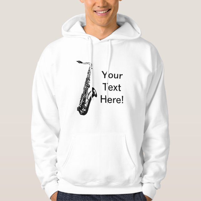 Personalized Saxophone Hoodie (Front)