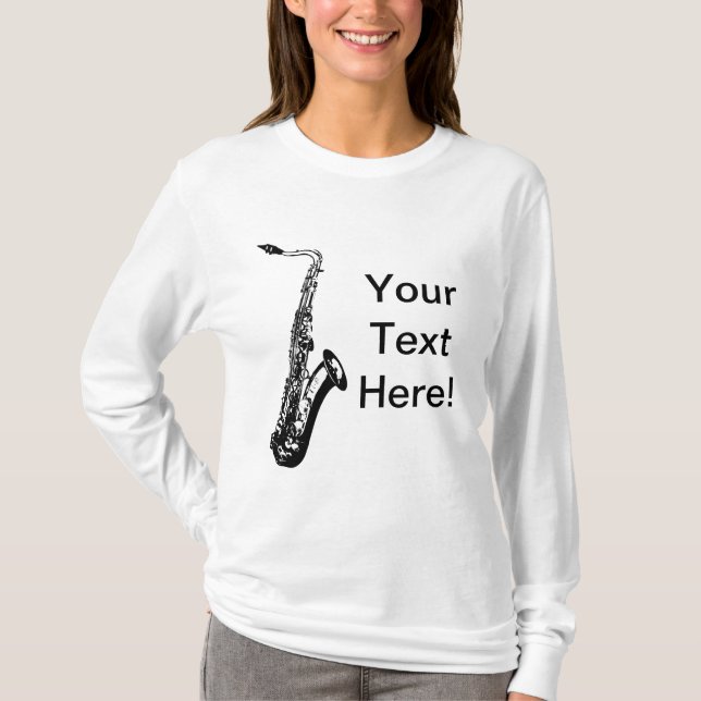 Personalized Saxophone T-Shirt (Front)
