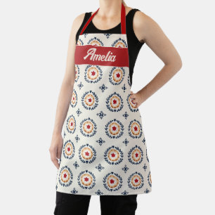 Personalized Scandinavian Christmas Cookie Baking Apron