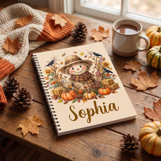 Personalized scarecrow  notebook