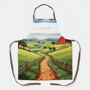 Personalized Scenic Farm Path Design with Name Apron