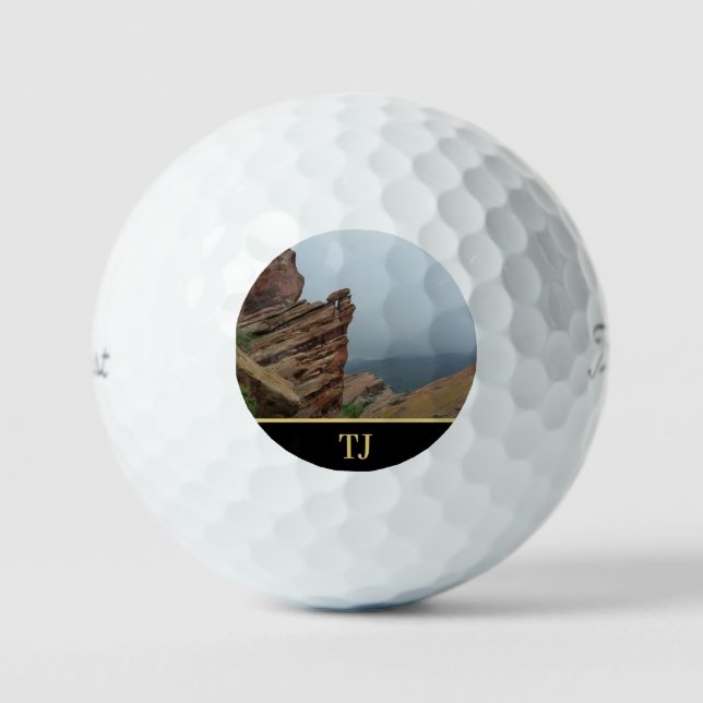 Personalized Scenic "Red Rocks" Golf Balls (Front)