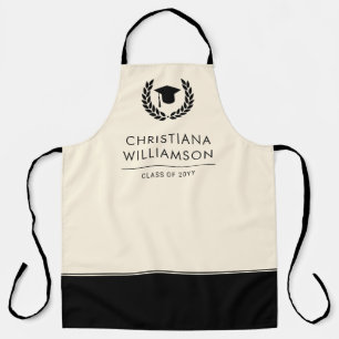 Personalized School and College Graduation Elegant Apron