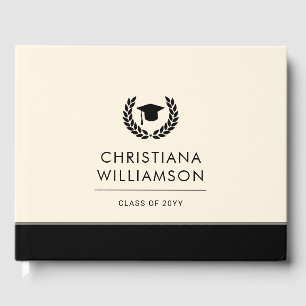 Personalized School and College Graduation Elegant Guest Book