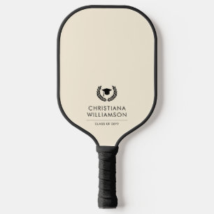 Personalized School and College Graduation Elegant Pickleball Paddle
