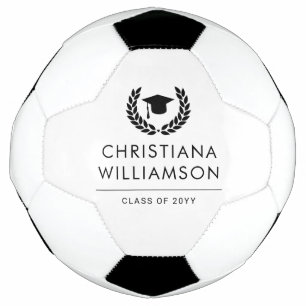 Personalized School and College Graduation Elegant Soccer Ball