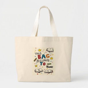 Personalized School Bag Label Design