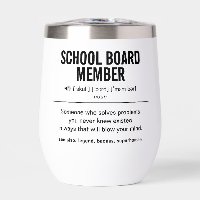 Personalized School Board Member Funny (Front)