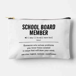 Personalized School Board Member Funny Accessory Pouch