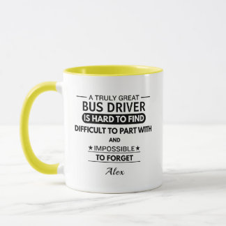 Personalized School Bus Driver Coffee Mug