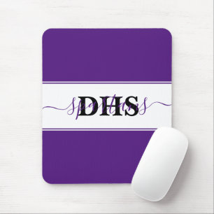 Personalized school colorblock mouse pad