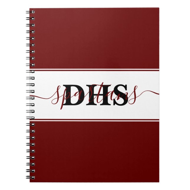 Personalized school colorblock  notebook (Front)